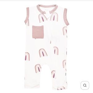 Kyte baby rainbow romper and matching bow size 6-12m